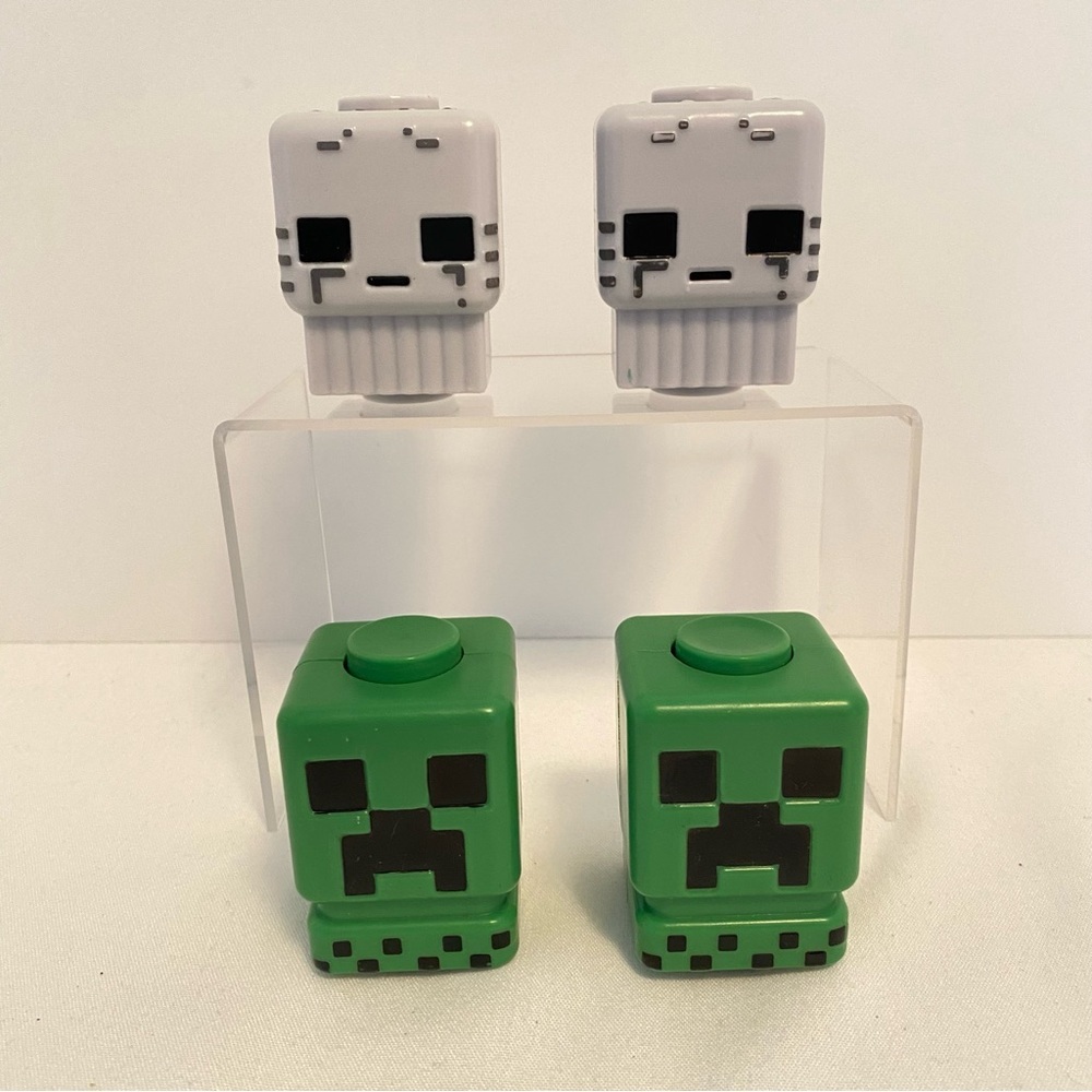 Minecraft Fidget Spinners Action Figure Creeper & Ghast Set of 4
